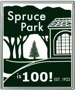 Spruce Park is 100 - Centennial SPNA logo